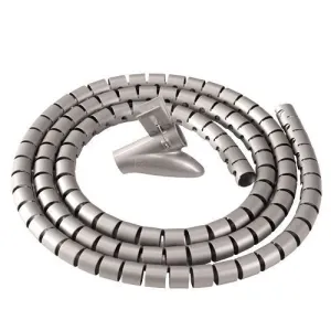 FELLOWES CABLEZIP ORGANIZADOR DE CABLES - REUTILIZABLE - INCLUYE HERRAMIENTA DE MONTAJE - COLOR PLATA
