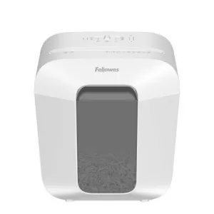 FELLOWES LX25 DESTRUCTORA DE PAPEL MANUAL CORTE EN PARTICULAS P-4 - DESTRUYE HASTA 6 HOJAS - PAPELERA DE 11.5L - COLOR BLANCO