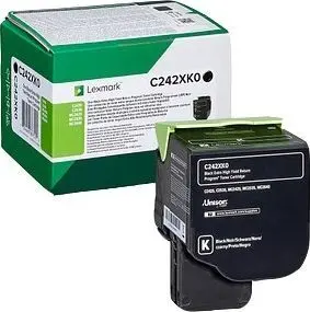 LEXMARK C2425/C2535/MC2425/MC2535/MC2640 NEGRO CARTUCHO DE TONER ORIGINAL - C242XK0