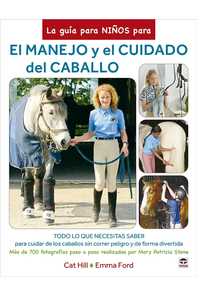 La guía para niños para el manejo y el cuidado del caballo.