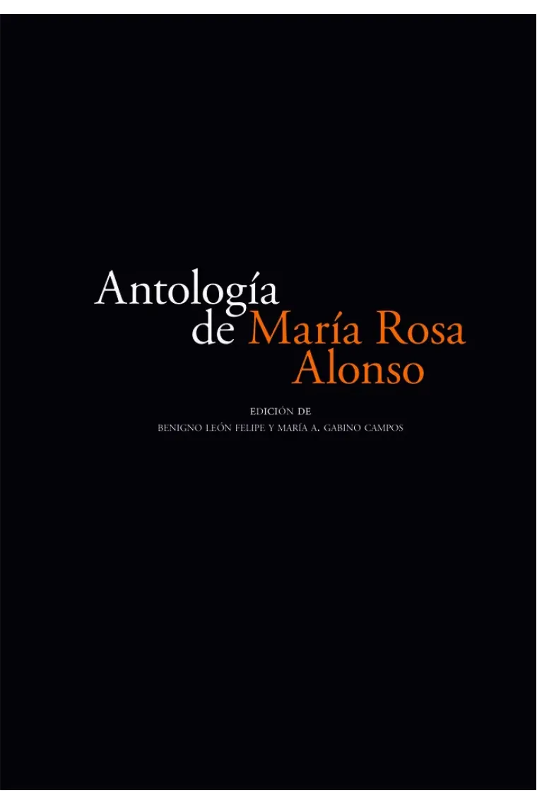 AntologÃÂa de MarÃÂa Rosa Alonso