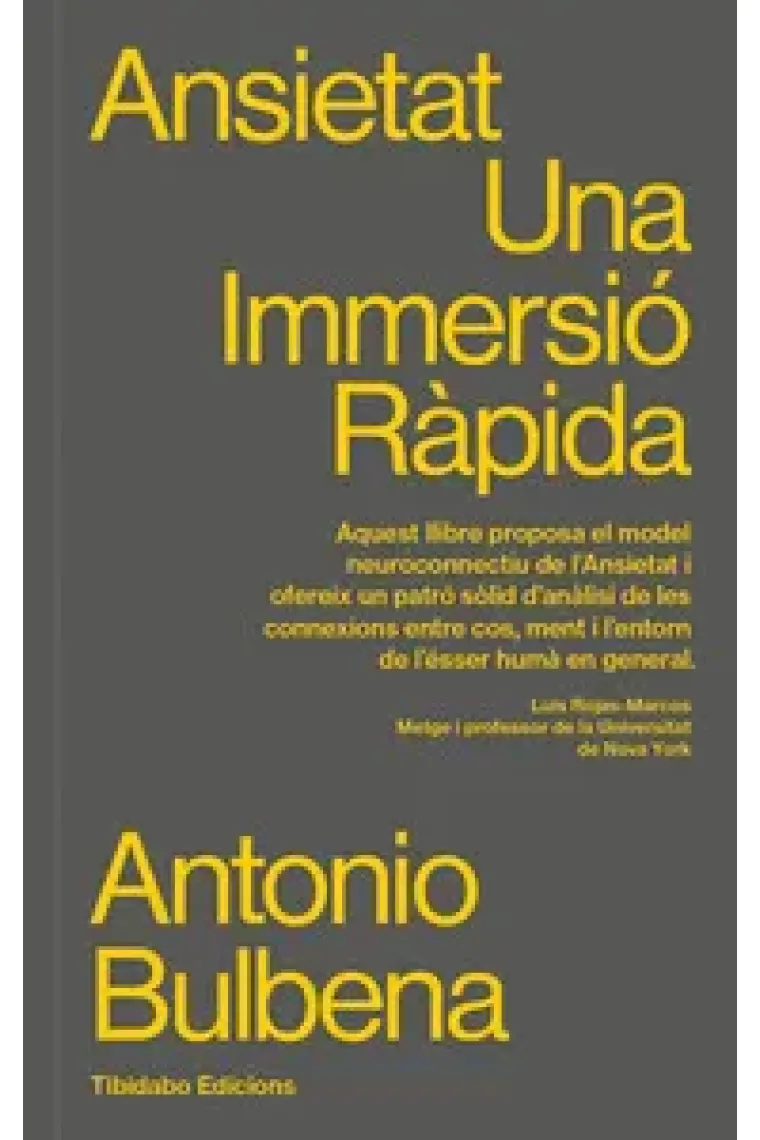 Ansietat. Una immersió ràpida (Catalán)