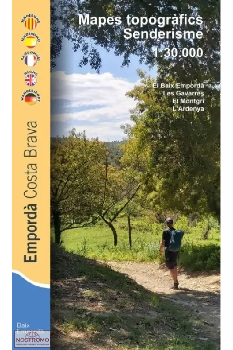 Mapes topogràfics Senderisme. Empordà Costa Brava 1:30.000 (Catalán)