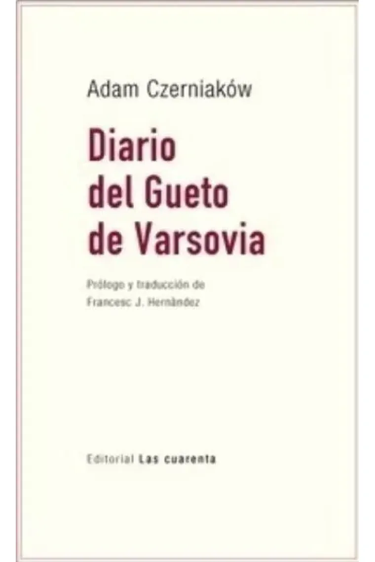 Diario del Gueto de Varsovia