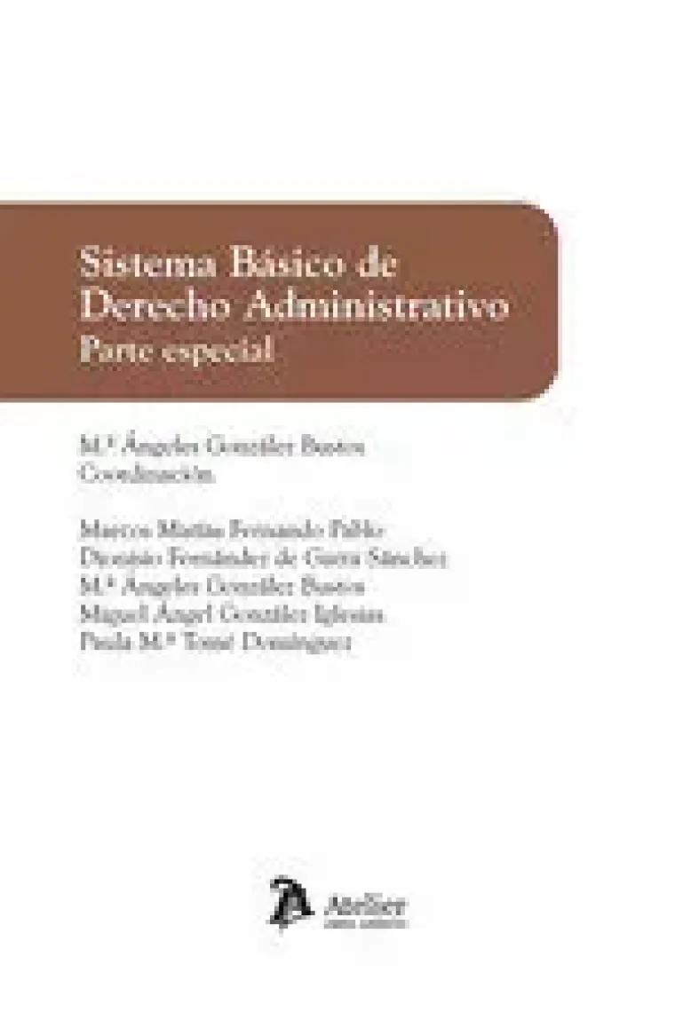 Sistema basico de derecho administrativo parte especial