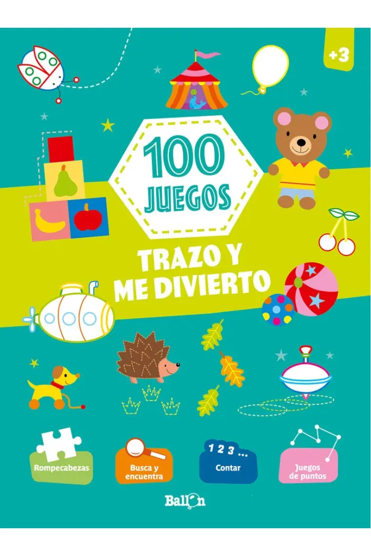 100 JUEGOS - TRAZO Y ME DIVIERTO +3