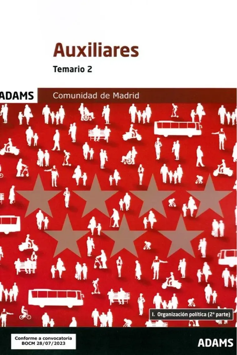 AUXILIARES TEMARIO 2 COMUNIDAD DE MADRID