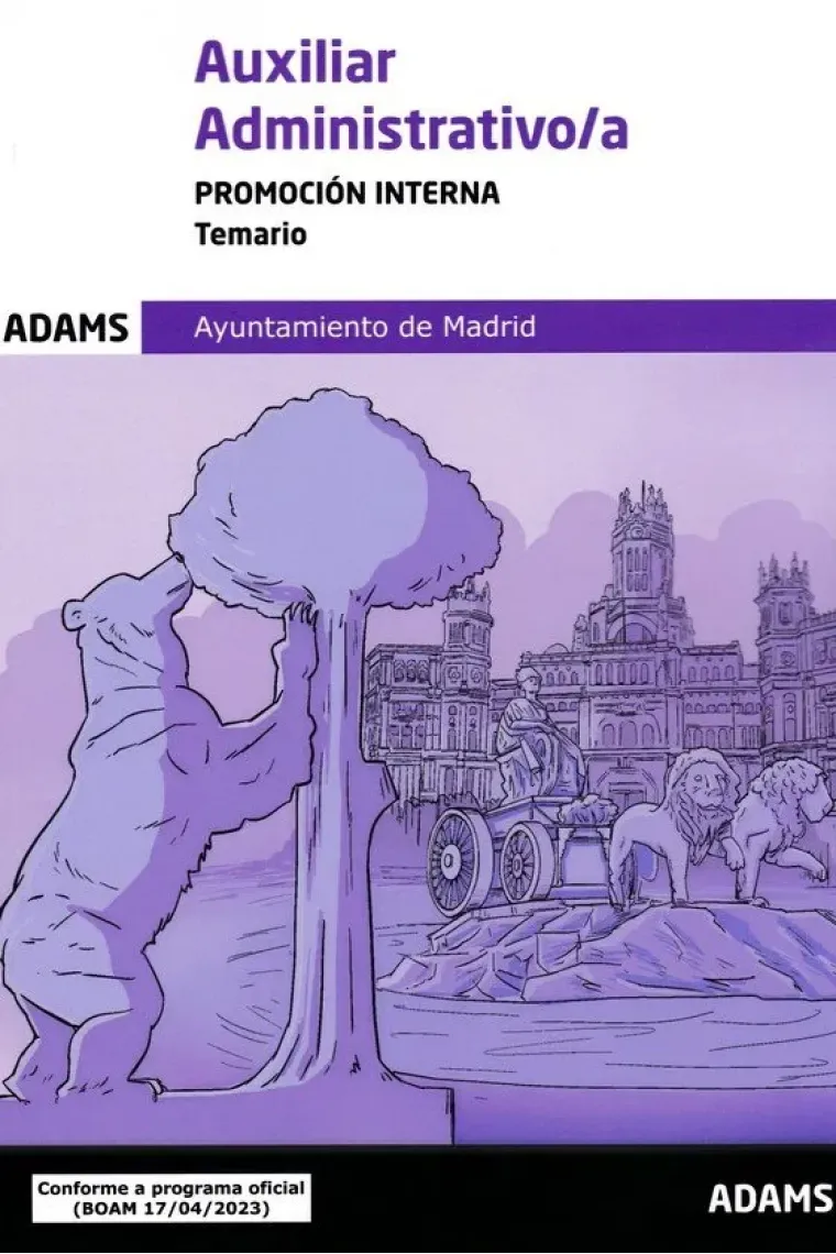 TEMARIO AUXILIARES ADMINISTRATIVOS PROMOCION INTERNA, AYUNT
