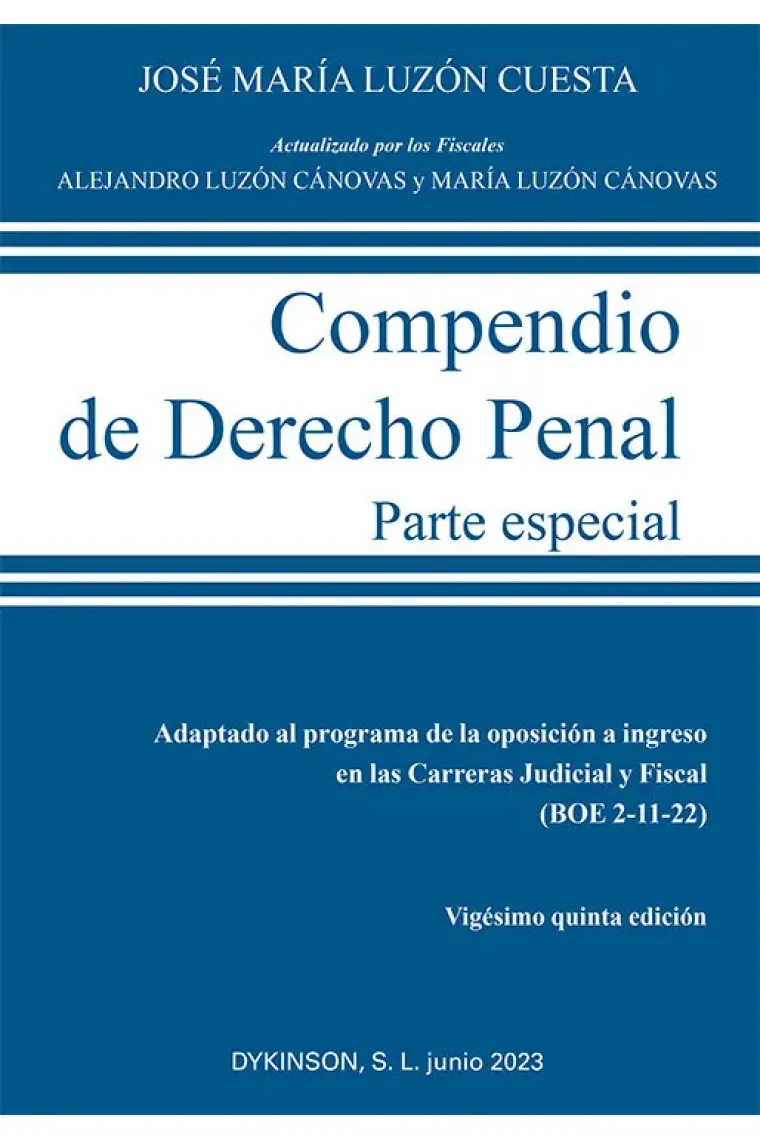 COMPENDIO DE DERECHO PENAL PARTE ESPECIAL