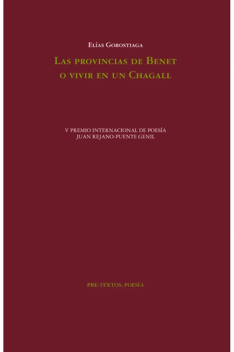 LAS PROVINCIAS DE BENET O VIVIR EN UN CHAGALL