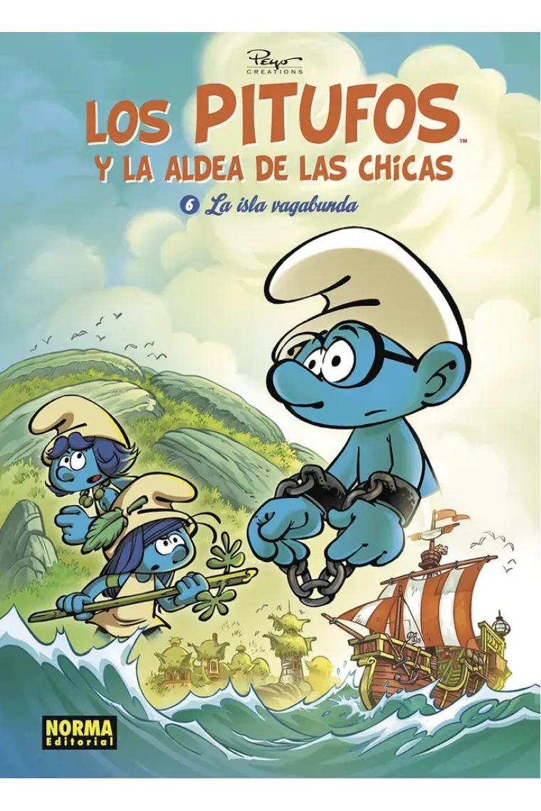 PITUFOS Y LA ALDEA DE LAS CHICAS 6 LA ISLA VAGABUNDA