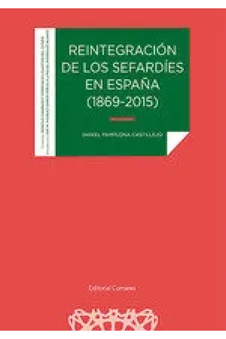 REINTEGRACION DE LOS SEFARDIES EN ESPAÑA 1869 2015