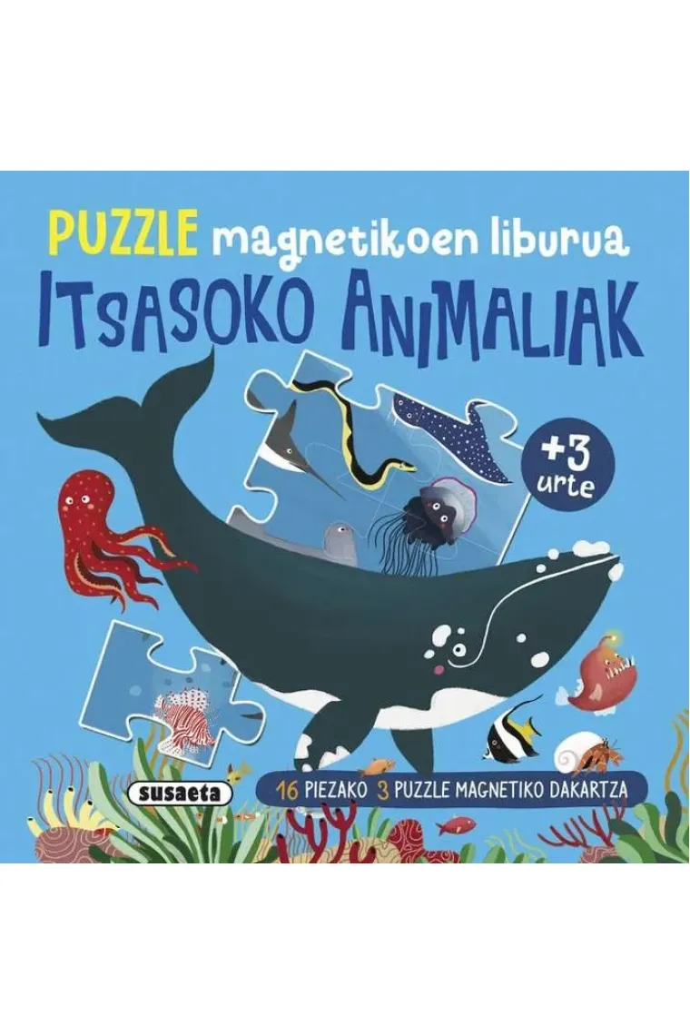 ITSASOKO ANIMALIAK PUZZLE LIBURUA MAGNETICKOEN