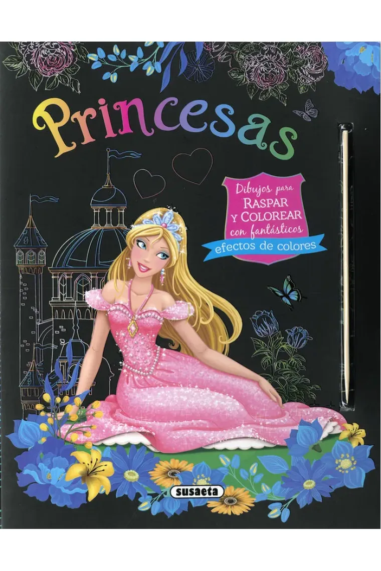 PRINCESAS DIBUJOS PARA RASPAR Y COLOREAR