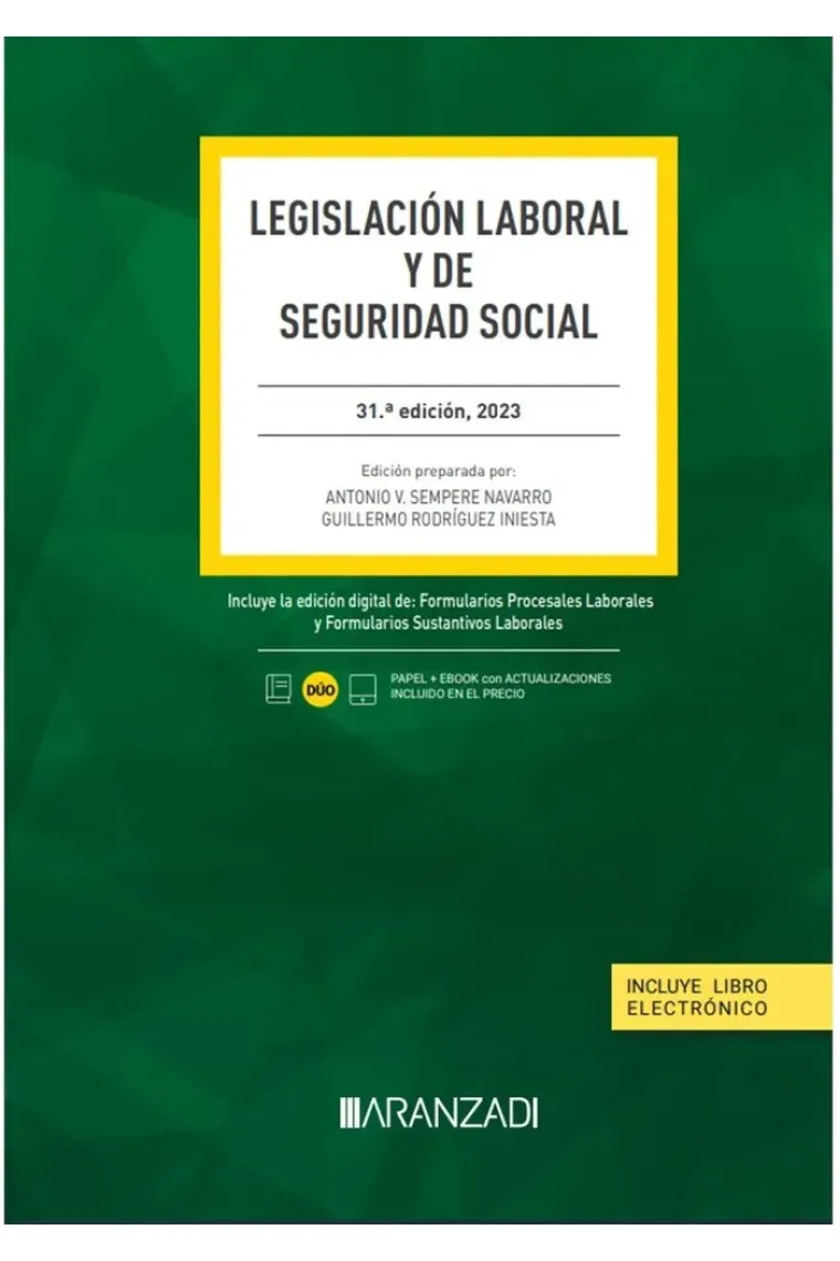 LEGISLACION LABORAL Y DE SEGURIDAD SOCIAL 31 ED