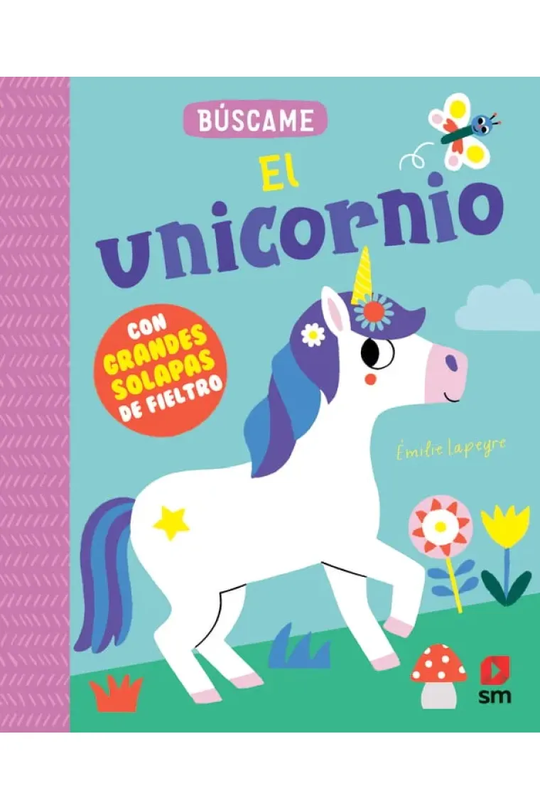 Búscame... El unicornio (con solapas de fieltro)