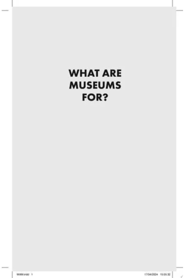 What Are Museums For?