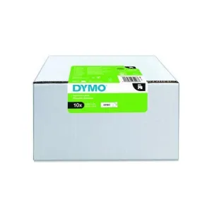CINTA DE ROTULAR DYMO LM D1 7M 9MM NEGRO SOBRE BLANCO PACK DE 10