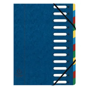 EXACLAIR CLASIFIC.EXACOMPTA HARMON.12DEP.AZUL 55122E MAK180910