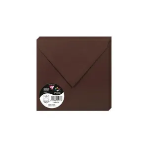 CLAIREFONTAINE SOBRE POLLEN 165X165 120G CACAO PAQUETE DE 20 5233C