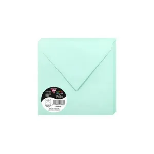 CLAIREFONTAINE SOBRE POLLEN 165X165 120G VERDE JADE PAQUETE DE 20 5633C