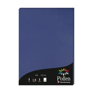 PAPEL CLAIREFONTAINE POLLEN A4 120G 50H AZUL NOCHE