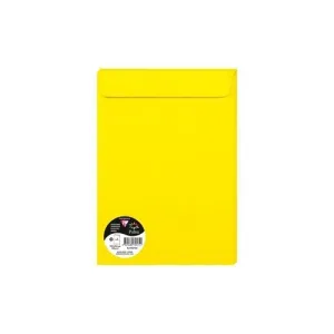 CLAIREFONTAINE SOBRE-BOLSA POLLEN 229X324 120G AMARILLO SOL PAQUETE DE 5 70575C