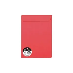 CLAIREFONTAINE SOBRE-BOLSA POLLEN 229X324 120G ROJO GROSELLA PAQUETE DE 5 70595C