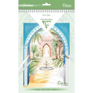 LIBRO DE COLOREAR CLAIREFONTAINE ODELIA A4 250G 20H JARDINES