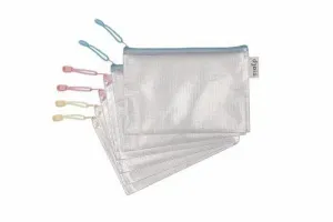 DOSIER SOBRE DJOIS CREMALLERA PVC A5 PASTELES SURTIDO (3 COL.) PAQUETE DE 6