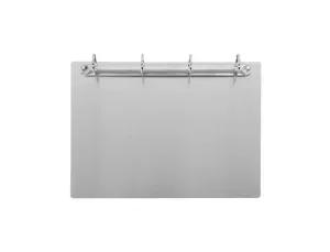 SOPORTE METALICO MAGNETICO DJOIS ALUMINIO 4 ANILLAS 30 MM DIN A4 HORIZONTAL