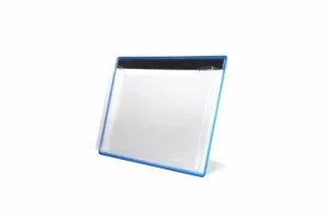 PORTAFOLLETOS MURAL TARIFOLD MAGNETICO A4 HORIZONTAL 1 COMPARTIMENTO AZUL PAQUETE DE 5