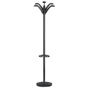#UNILUX PERCHERO FLORA CON 6 COLGADORES Y SOPORTE PARA PARAGUAS 175 CM ALTURA 34 CM BASE 356M06