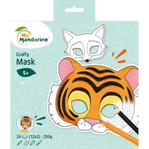 CUADERNO DE MASCARAS AVENUE MANDARINE GRAFFY ANIMALES 250G (+5 AÑOS)