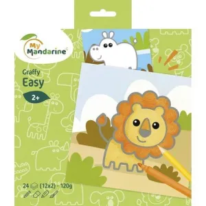 LIBRO DE COLOREAR AVENUE MANDARINE ANIMALES SALVAJES 120G 24H