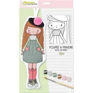 KIT DE MANUALIDADES AVENUE MANDARINE MUÑECA PARA PINTAR LISA (+6AÑOS)