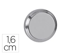IMAN MAUL CILINDRICO DE NEODIMIO 1,6 CM PESO MAX. 5 KG DIAMETRO COLOR PLATA