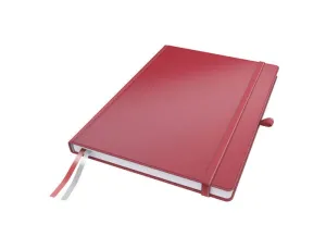 CUADERNO CON GOMILLA LEITZ TAPA DURA A4 80 HOJAS HORIZONTAL COLOR ROJO