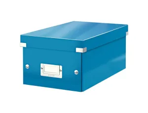 CAJA LEITZ CLICK&STORE DVD BOX COLOR AZUL 206X147X352 MM