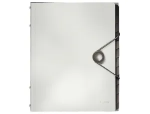 CARPETA LEITZ SOLID CLASIFICADORA FUELLE DIN A4 POLIPROPILENO 12 COMPARTIMENTOS COLOR BLANCO