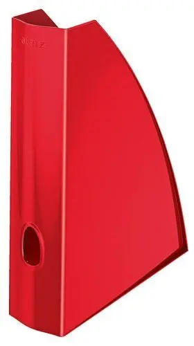 REVISTERO PLASTICO LEITZ WOW A4 60MM  ROJO METALIZADO