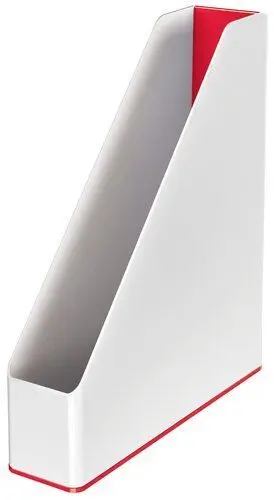 REVISTERO PLASTICO LEITZ WOW DUAL ROJO/BLANCO