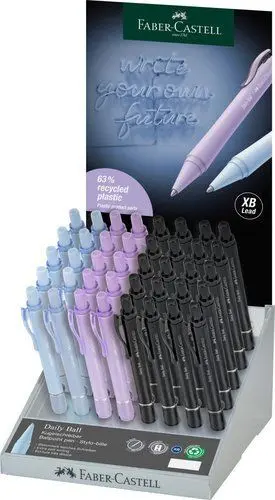 BOLIGRAFO FABER-CASTELL DAILY BALL XB SURTIDO EXPOSITOR DE 40