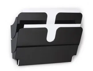 EXPOSITOR DE MURAL DURABLE FLEXIPLUS A4 HORIZONTAL DOBLE MAGNETICO NEGRO