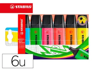STABILO BOSS FLUORESCENTE BLIST.6COL  REF.119753