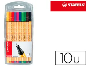 STABILO ROTULADOR STABILO POINT-88 10COLORES 8810 MAK119885