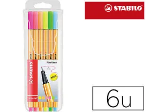 STABILO ROTULADOR STABILO POINT-88 NEON 6COL. 88/6-1 MAK119046