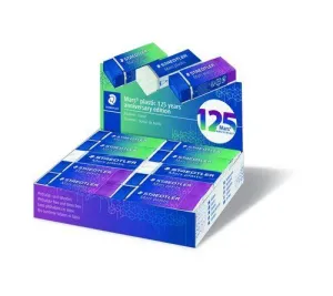 GOMA DE BORRAR STAEDTLER 526 50 MARS PLASTIC 125 ANIVERSARIO CAJA DE 20