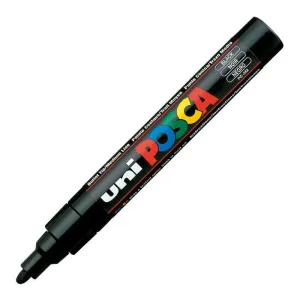 POSCA PC-5M NEGRO 1,8-2,5MM GRUESO