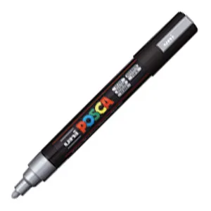 POSCA PC-5M PLATA 1,8-2,5MM GRUESO